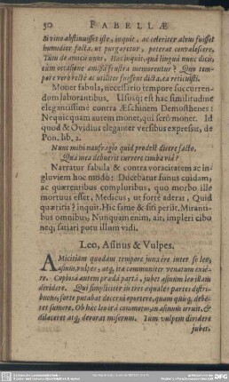 Leo, Asinus & Vulpes