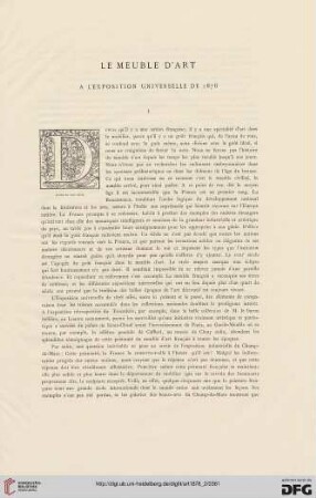 4: Le meuble d'art à l'Exposition universelle de 1878