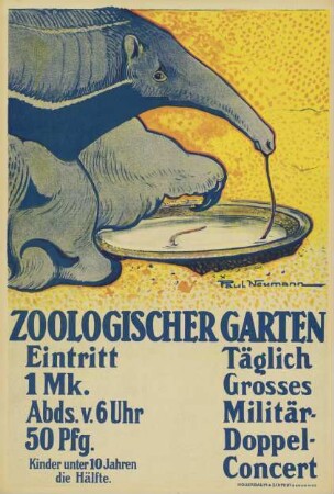 Zoologischer Garten. Täglich Großes Militär-Doppel-Konzert