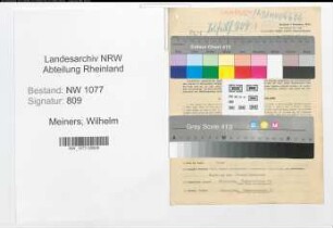 Entnazifizierung Wilhelm Meiners , geb. 15.07.1904 (Polizist)