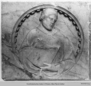 Reliefs: die Heiligen Oktavian, Viktor, Clemens und Justus - Arca di San Ottaviano