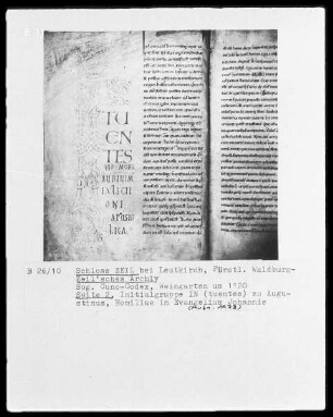 Sogenannter Cuno-Codex — Initialengruppe IN (tuentes), Folio 2