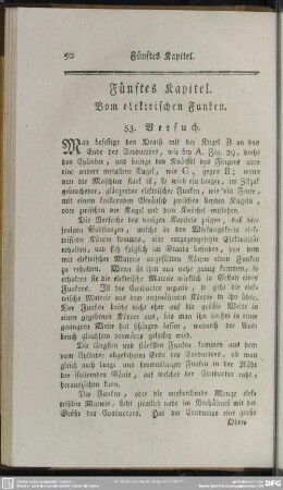 Fünftes Kapitel. Vom elektrischen Funken