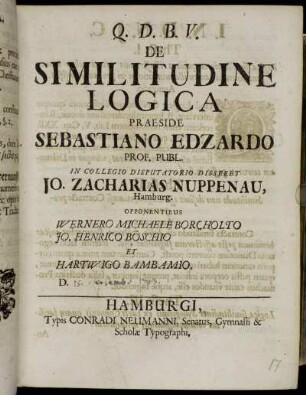 De Similitudine Logica