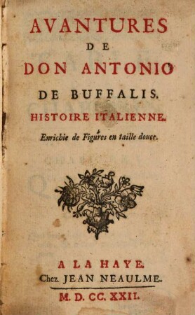Avantures de Don Antonio de Buffalis