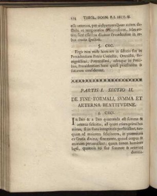 Sectio II. De Fine Formali, Summa Et Aeterna Beatitudine