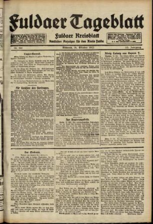 Ausgabe vom Mittwoch, den 19. Oktober 1921.