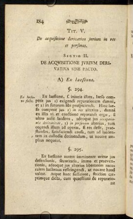 184-198, Tit. V. Sectio II.