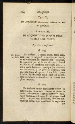 184-198, Tit. V. Sectio II.