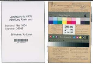 Entnazifizierung Antonia Schramm , geb. 21.07.1914 ()
