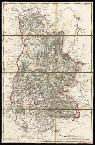 Atlas National de France en départements