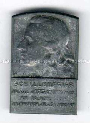 Schillerfeier anlässlich seines 175. Geburtstages in Marbach und Stuttgart