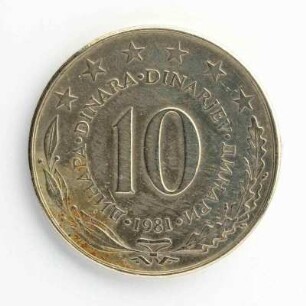 10 Dinar 1981