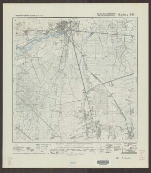 667 Dachau ; Topographische Karte von Bayern 1:25.000 [Positionsblätter]