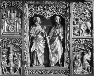 Flügelaltar mit Szenen aus dem Leben der Heiligen Petrus und Paulus
