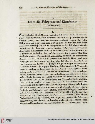 14: Ueber die Fahrpreise auf Eisenbahnen