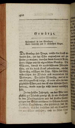 Gewürze. - Cichorien und andere erkünstelter Kaffee.