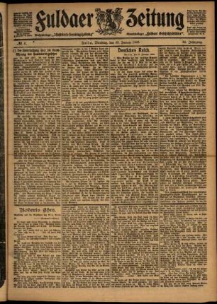 Ausgabe vom Dienstag, den 10. Januar 1905.