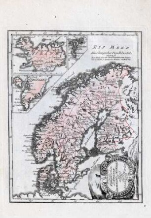 General Karte von den Königreichen Schweden Dänemark u Norwegen mit Grönland und den Inseln Island und Faeröer. Nro. 67