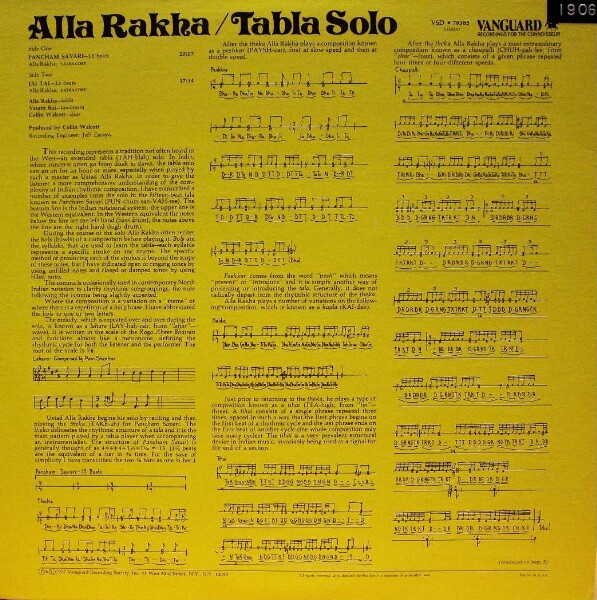 Tabla Solo. Alla Rakha