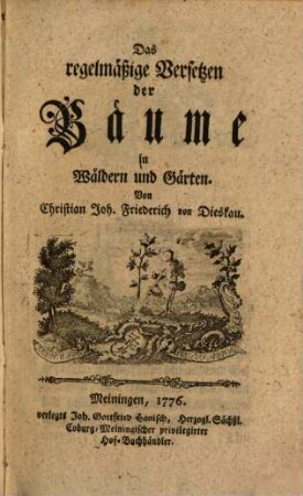 Das regelmäßige Versetzen der Bäume in Wäldern und Gärten