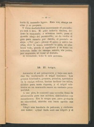 18. El trigo.