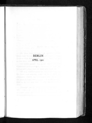 Berlin April 1901
