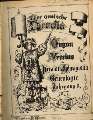 Der deutsche Herold : Zeitschrift für Wappen-, Siegel- u. Familienkunde. 8. 1877