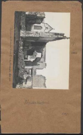 Ruine der Kirche von Somme Py in der Champagne