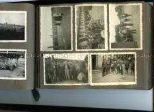 Fotoalbum mit privaten Aufnahmen aus der Schul- und Militärzeit und aus der Zeit der Besetzung Norwegens