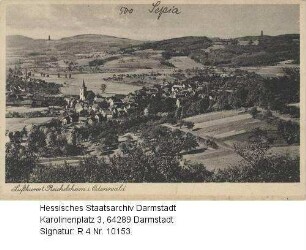 Reichelsheim im Odenwald, Panorama mit Reichenberg