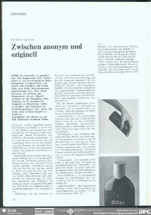 Zwischen anonym und originell : Verpacken