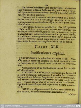Caput XLII scarificationes explicat