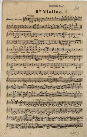 Ouverture für grosses Orchester : (21 stimmig)