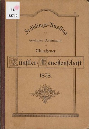 Frühlings-Ausflug der geselligen Vereinigung der Münchener Künstler-Genossenschaft 1878