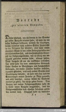 Vorrede zur vierten Ausgabe