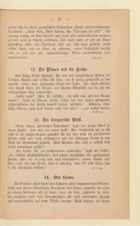 [B. Fabeln, Parabeln, Sprichwörter]