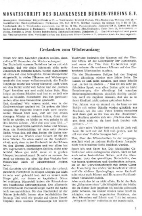 Gedanken zum Winteranfang