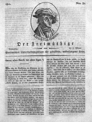 Nro. 37, Donnerstag, den 21. Februar 1811