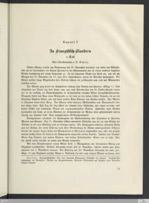 Kapitel V. In Französisch-Flandern. 1. Teil