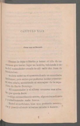 Capítulo XLIX. - Otra vez en Madrid.