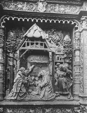 Abbeville, St. Vulfran, Altar, Geburt Christi