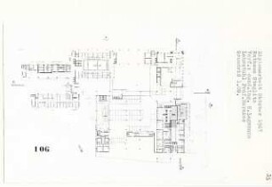 Rathaus, Berlin-Steglitz (Diplomarbeit bei Bernhard Hermkes): Grundriss 1. Obergeschoss