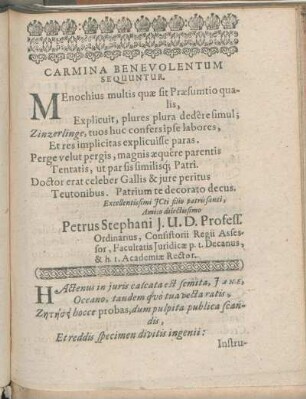 Carmina Benevolentum Sequuntur.