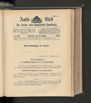No. 209, 30. August 1916