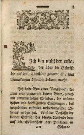 Bemerkungen über die kleine Schrift: Es leben die Prälaten!