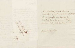 Hannah Burdett an Karoline Luise von Baden (ohne Ort)