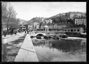 Fiume (Rijeka/Kroatien). Kanal. Blick zum Boulevard