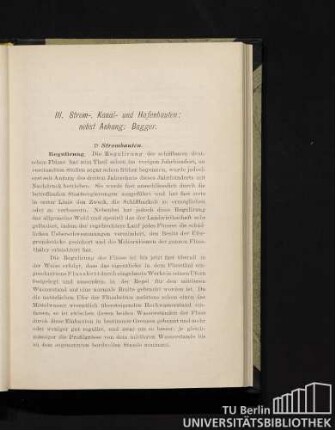 1. Strombauten.