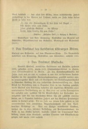 VI. Zerstreut liegende Denkmäler berühmter Gelehrter, Volksmänner, Dichter, Künstler*), Erfinder etc.
